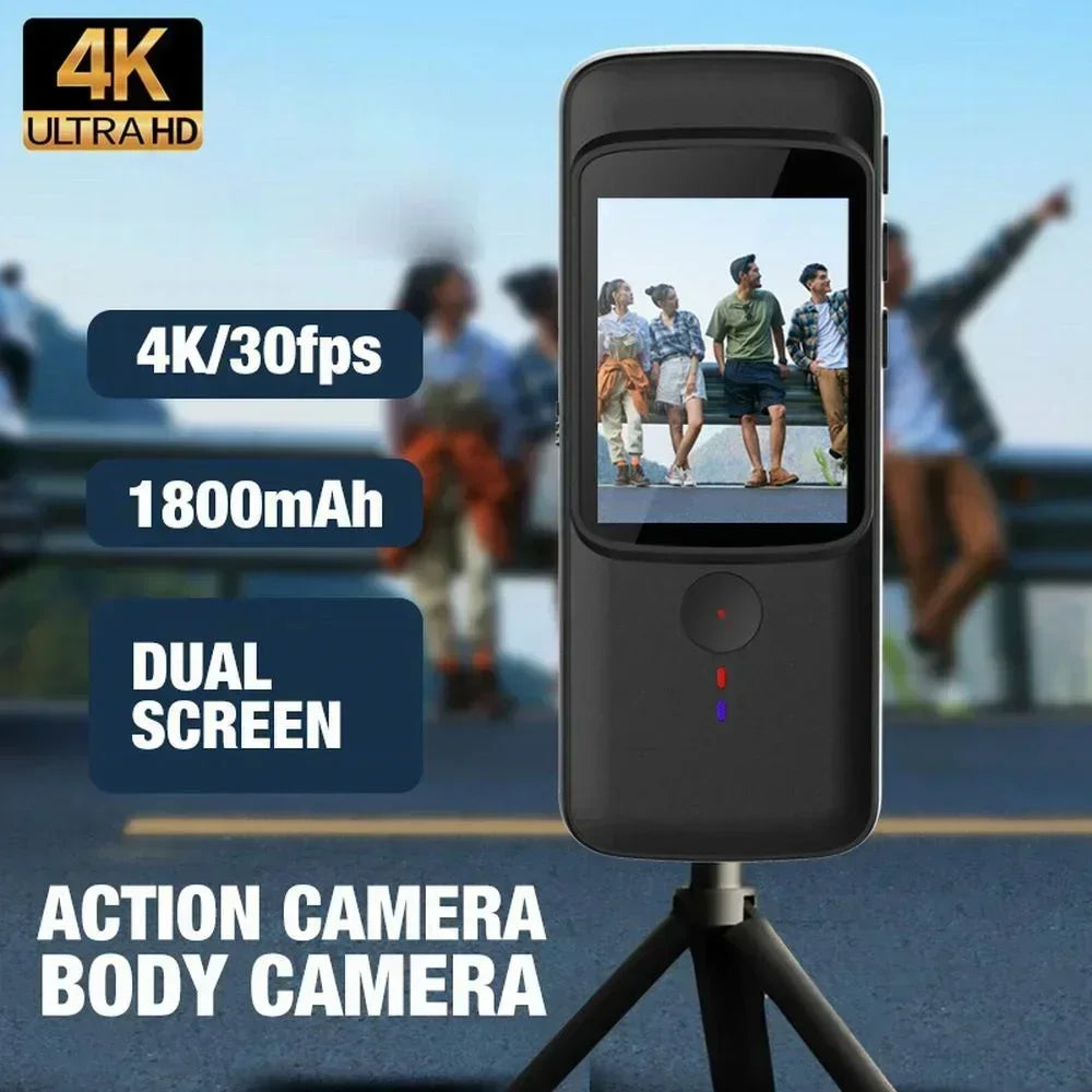 DIXSG 4K WiFi Action Camera &ndash; Dual Screen Waterproof Design