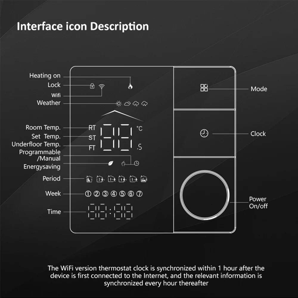 Smart Knob Thermostat BHT-18 &ndash; WiFi Connected Touch Screen