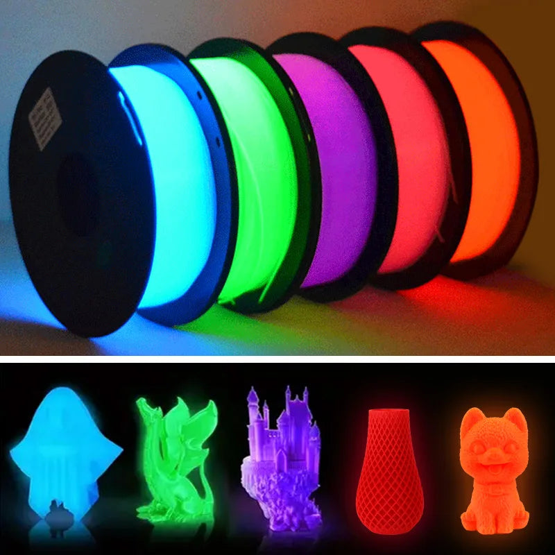 1.75mm PLA Luminous 3D Printer Filament &ndash; Glow In The Dark