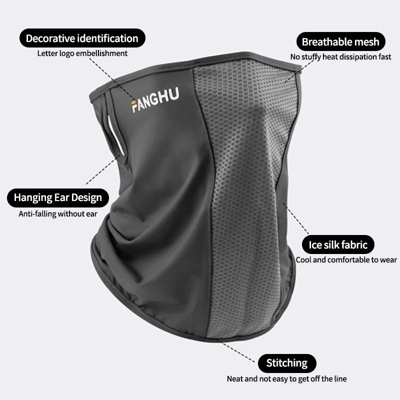 Ear Loop Sun Blocking Full Face Mask &ndash; Breathable UV Protection for Outdoor Sports