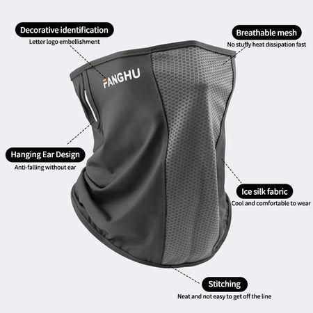 Ear Loop Sun Blocking Full Face Mask &ndash; Breathable UV Protection for Outdoor Sports