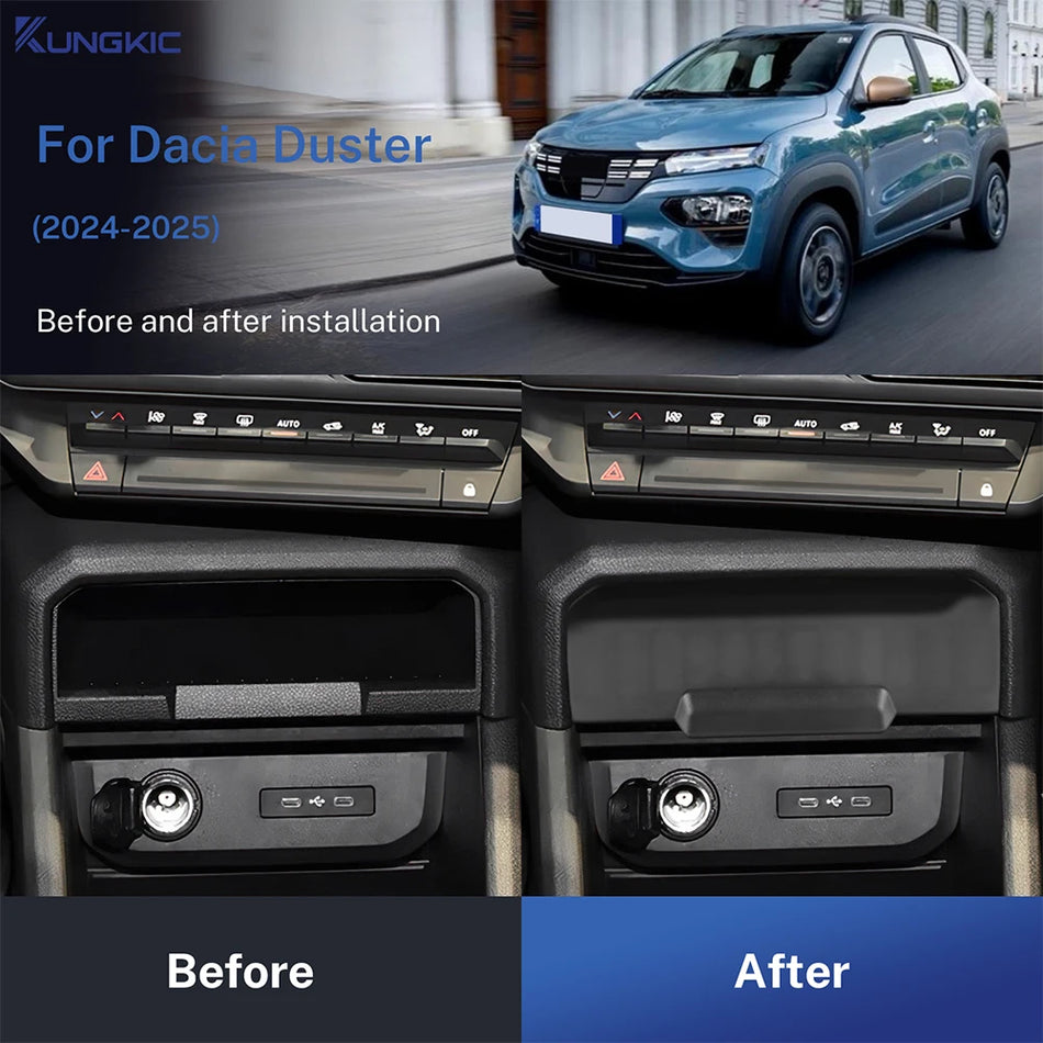 Center Console Storage Box Custom Fit For Dacia Duster 3 2024-2026
