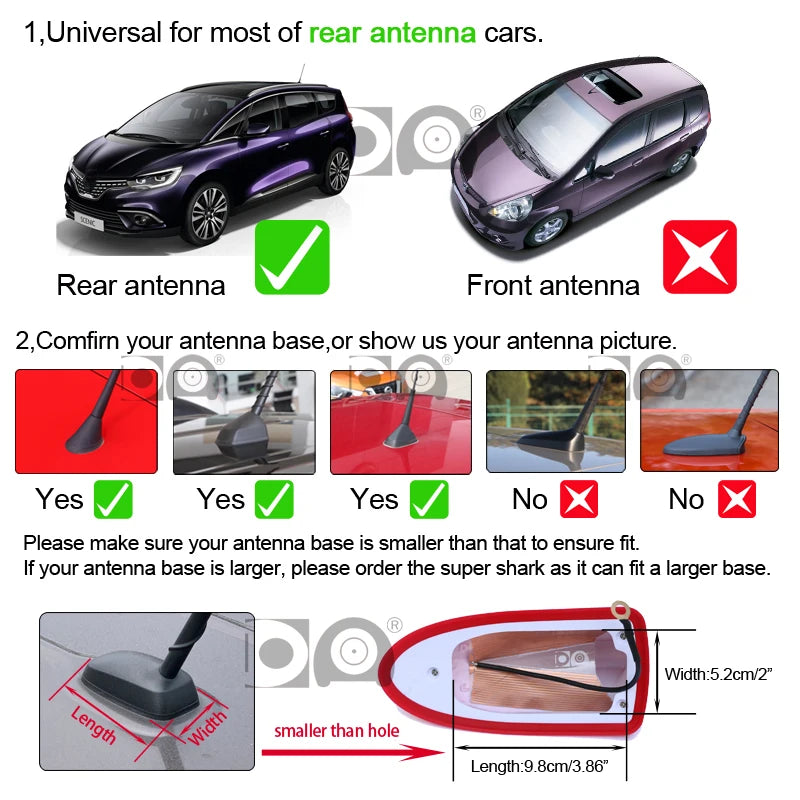 Waterproof Shark Antenna &ndash; Stronger Signal for Toyota Cars