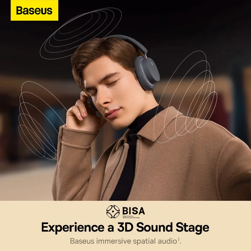 Baseus Wireless Headphones &ndash; 70 Hour Battery Life HiFi