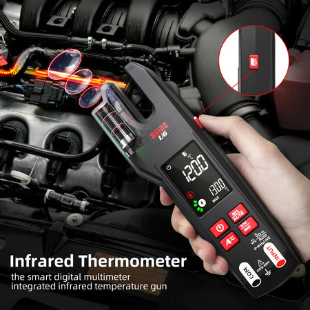 BSIDE u6 &ndash; Clamp Meter With Smart Mode IR Thermometer