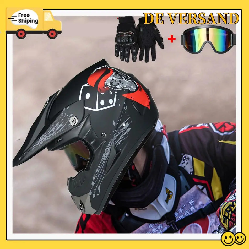 Full Face Motocross Kaciga Off Road Unisex ATV 1 Kg