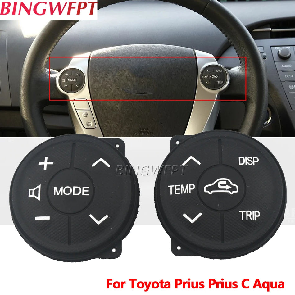 1 pāris daudzfunkcionālo stūres rata pogu ABS Toyota Prius C 2011-2015