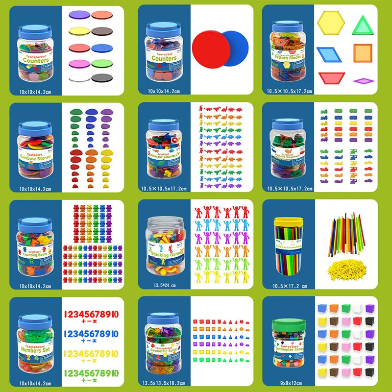 BOS30081 Light Table Sorting Blocks &ndash; Sensory Learning Fun