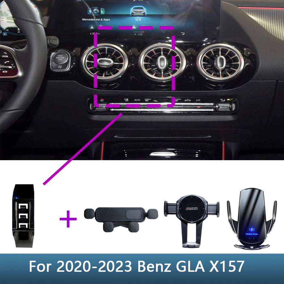 Mercedes GLA W247 Biltelefonhållare med trådlös laddning
