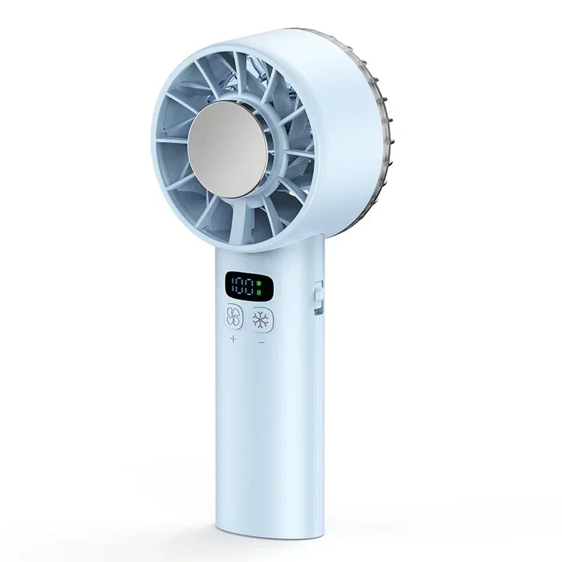 Refrigeration Handheld Ice Fan &ndash; LED Digital Display