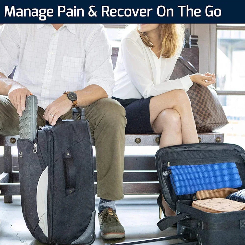 Foam Roller Bravo-Sage &ndash; Collapsible Travel Design for Back Pain Relief