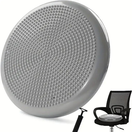 QzeUpwardSpirit Thickened Balance Pad Yoga Massage Seat Cushion Grey