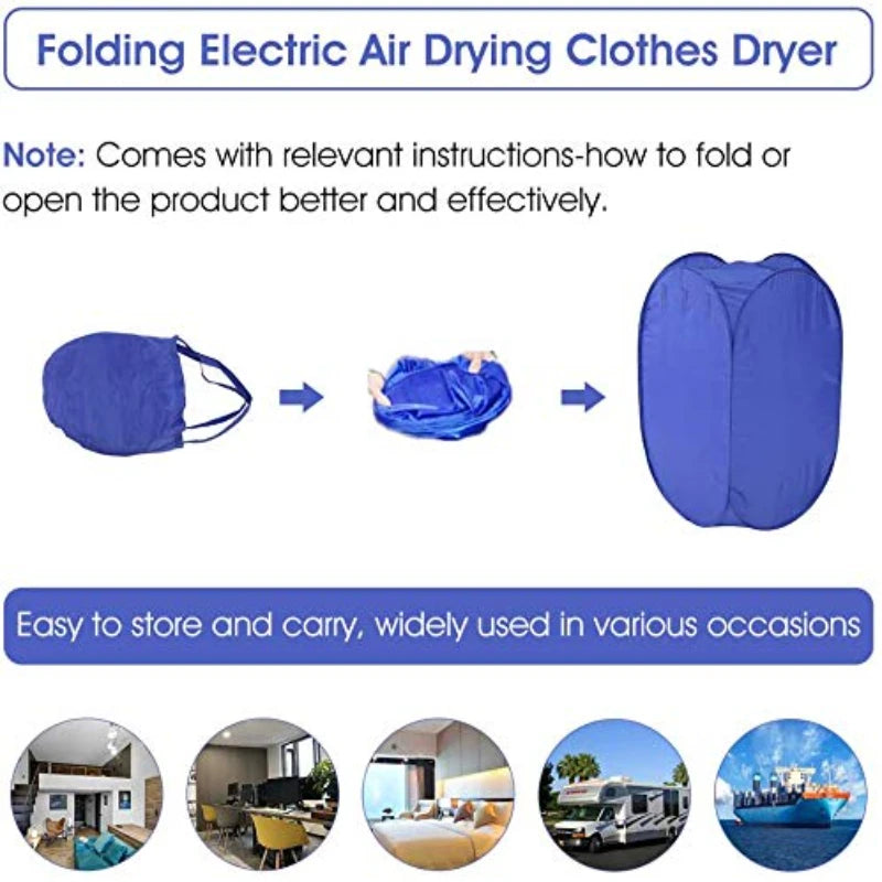 Portable Electric Clothes Dryer Folding Travel &ndash; Fast Drying