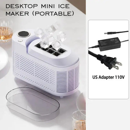 Portable Cube Ice Maker For Home Office Car 12V 110V 220V 110V Purple