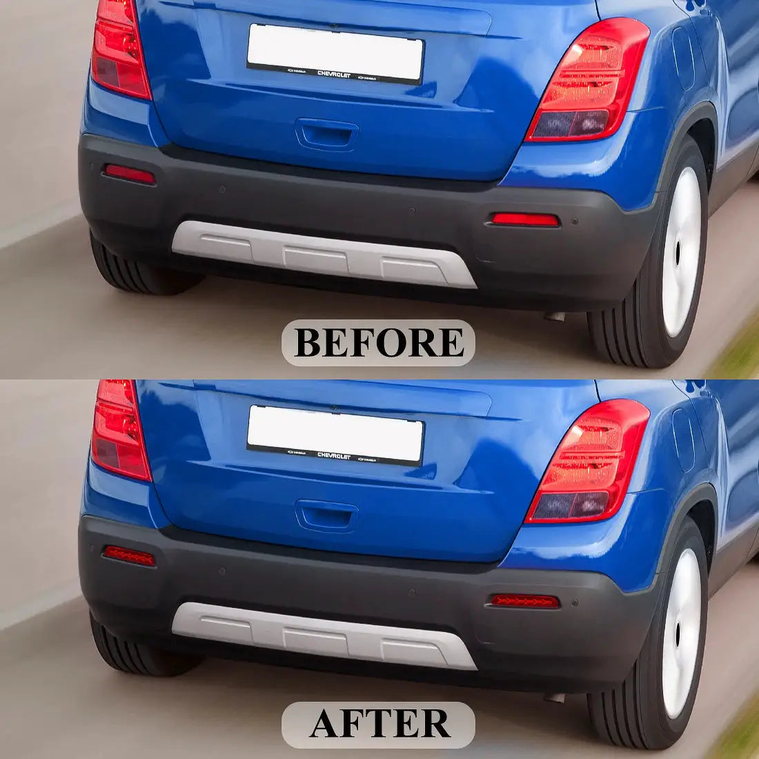LED Rear Bumper Reflector Lights For Chevrolet Chevy Trax 2012 2013 2014 Brake Warning Dynamic Turn Signal Car Accessories 12V by InterCyprus Trading Ltd