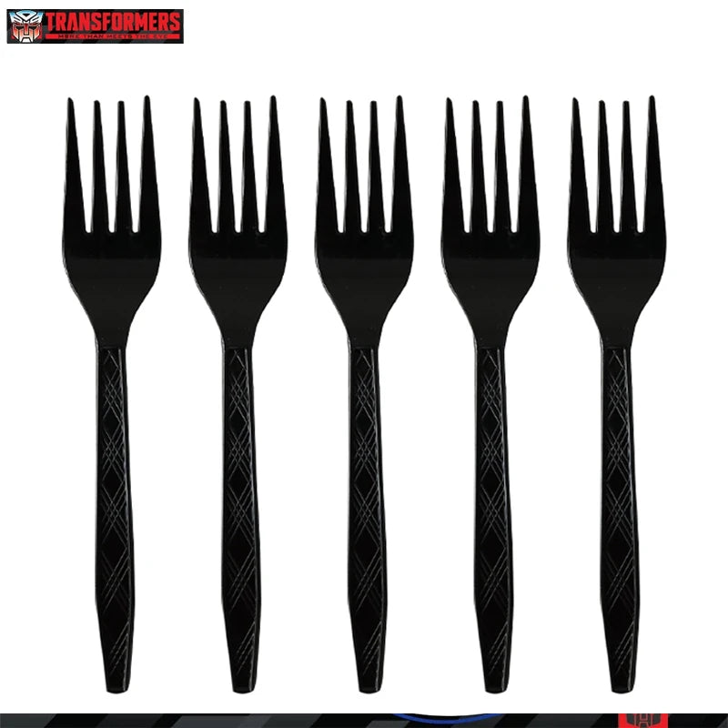 Transformers Party Supplies: Birthday Decorations &amp; Baby Shower Gifts Forks-10pcs / CHINA