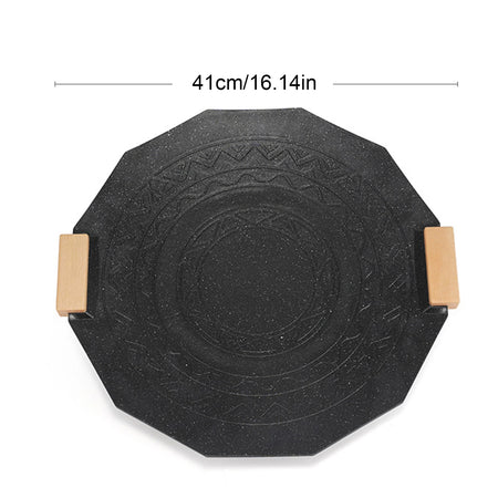 41CM Outdoors Grilling Pan &ndash; 5MM Thick Stone Coating