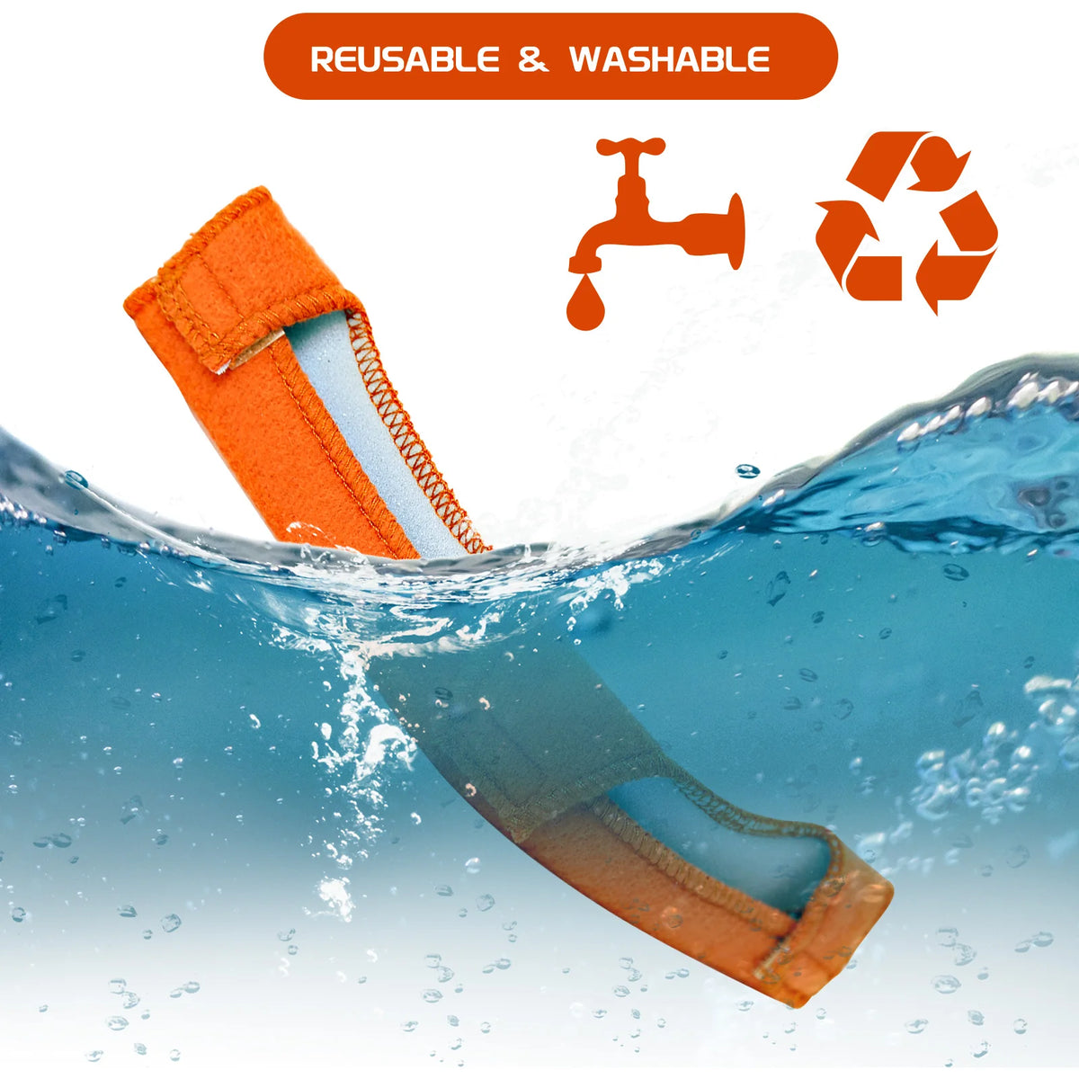 Fascia Per Caschi In Cotone Lavabile, Confezione Da 5 Pezzi - Foto 4