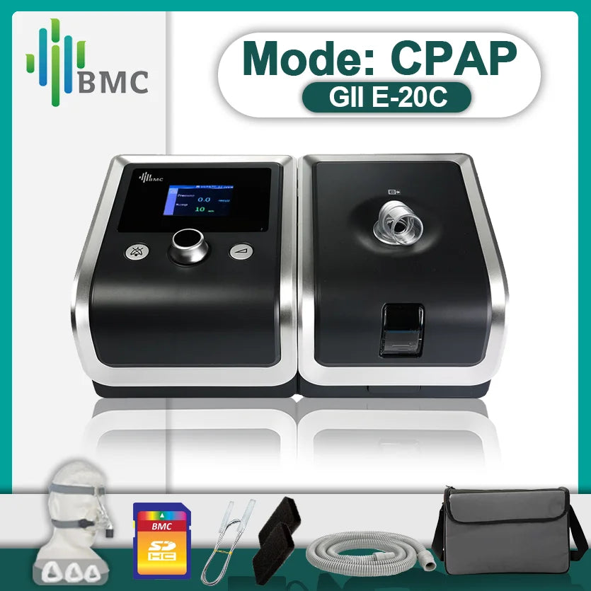 Μηχανή CPAP BMC E20C με Μάσκα και Υγραντήρα Βοηθήματος Ύπνου