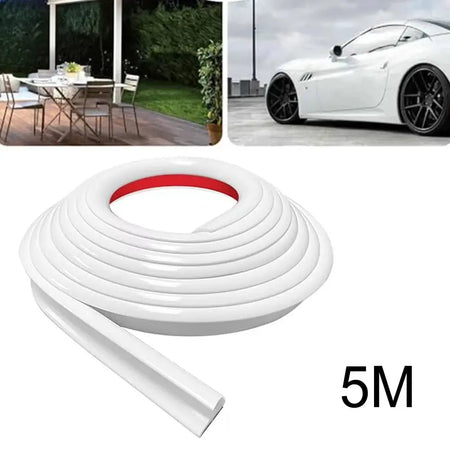 5M PVC Rain Strip Roof J Shape Rain Gutter 5M RV Rain Gutter Camper Van Gutter Rain Guard Drip Stop For Motorhome Parts by InterCyprus Trading Ltd