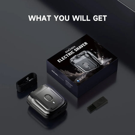 Enchen Mini 6 Electric Shaver - Waterproof 2D Rotary Razor for Men Mini 6