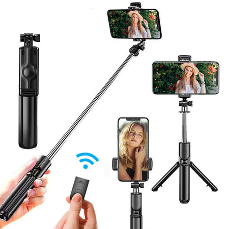 CrownQu Wireless Selfie Stick Tripod &ndash; Multifunctional Design for Ultimate Flexibility