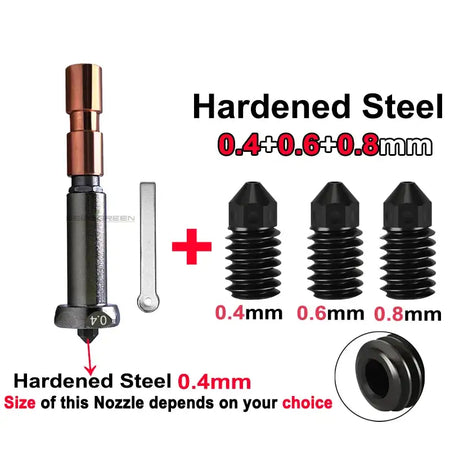 Upgrade Nozzle For Anycubic Kobra 3 Max 0.4mm 0.6mm 0.8mm 0.4-HS-468