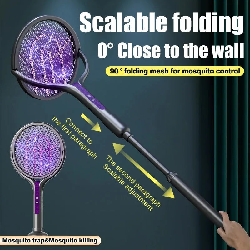 2-In-1 Mosquito Swatter Lamp &ndash; USB Rechargeable Extendable