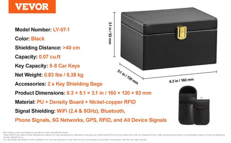 Faraday Pouch Set Fireproof Waterproof Laptops Keys 6.3 4.7 4 2Keybag / UNITED KINGDOM