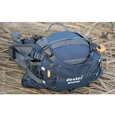 Camping Waist Chest Bag - Lightweight Nylon Travel Pack Deep Blue