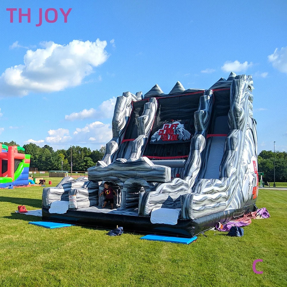 Εμπορικό Φουσκωτό Κάστρο με Τζαμάκι, Γλίστρα και Τοίχο Αναρρίχησης