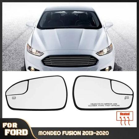For Ford Fusion 2013-2020 USA version Side Mirror Glass Replacement Left Right Heated Convex Wing Door Lens by InterCyprus Trading Ltd