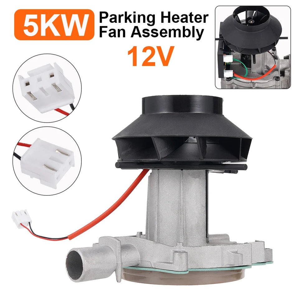 12V 5KW Air Parking Heater Blower for Diesel Heaters D2 D4 Replacement Fan