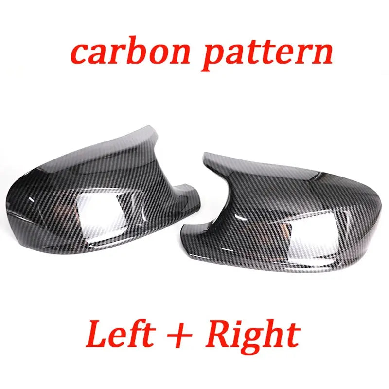 M Style Look Rearview Mirror Cover Cap Carbon Fiber Look Black for BMW X3 F25 X1 E84 Pre-LCI 2010 2011 2012 2013 Case by InterCyprus Trading Ltd