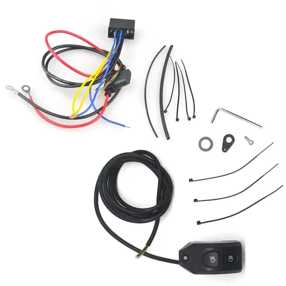 For BMW R1200GS R1250GS Adventure F850GS F750GS LC GS 1200 1250 Motorcycle Fog Lights Wiring Harness Handle Switch Push Button by InterCyprus Trading Ltd