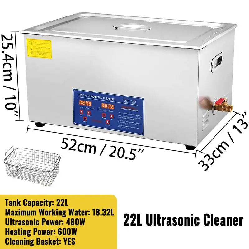 Ultrasonic Cleaner Portable Dishwashing Unit 30L 22L / GERMANY