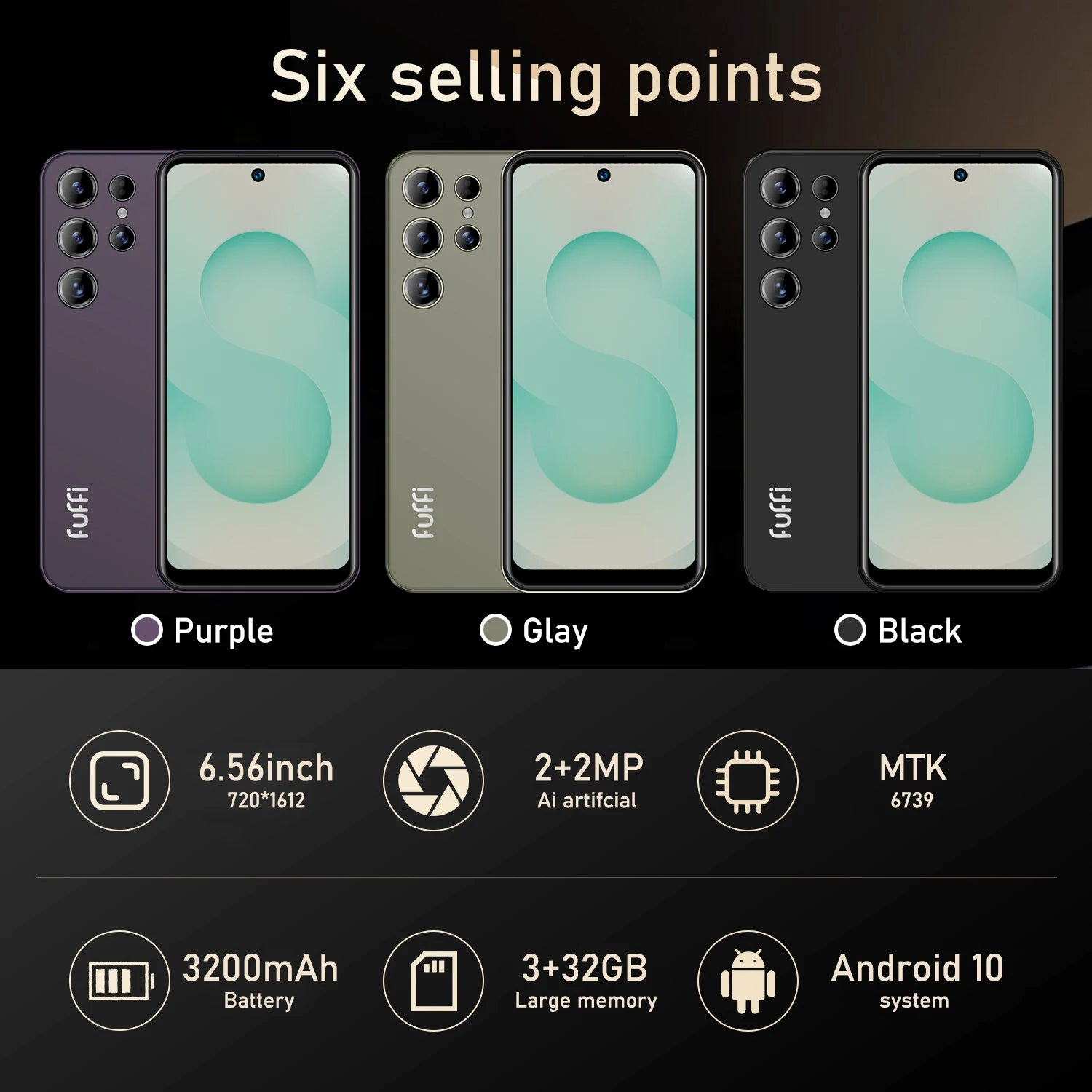 FUFFI 6.56 Inch Smartphone &ndash; Quad Core Performance