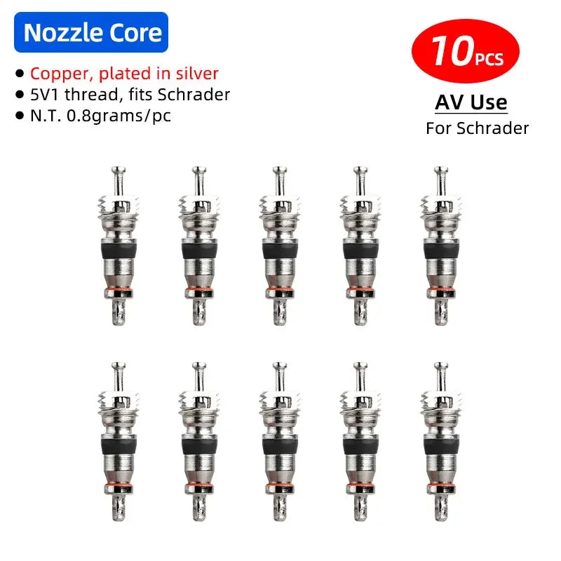 AV Schrader Valve Core &ndash; Superior Corrosion Resistance AV01A Copper 10PC / Schrader Valve / CHINA