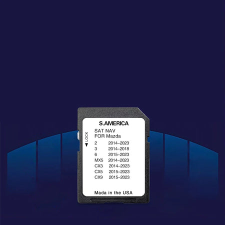 Mazda 2023 8GB SD Map Card Compatible &ndash; South America Maps CHINA