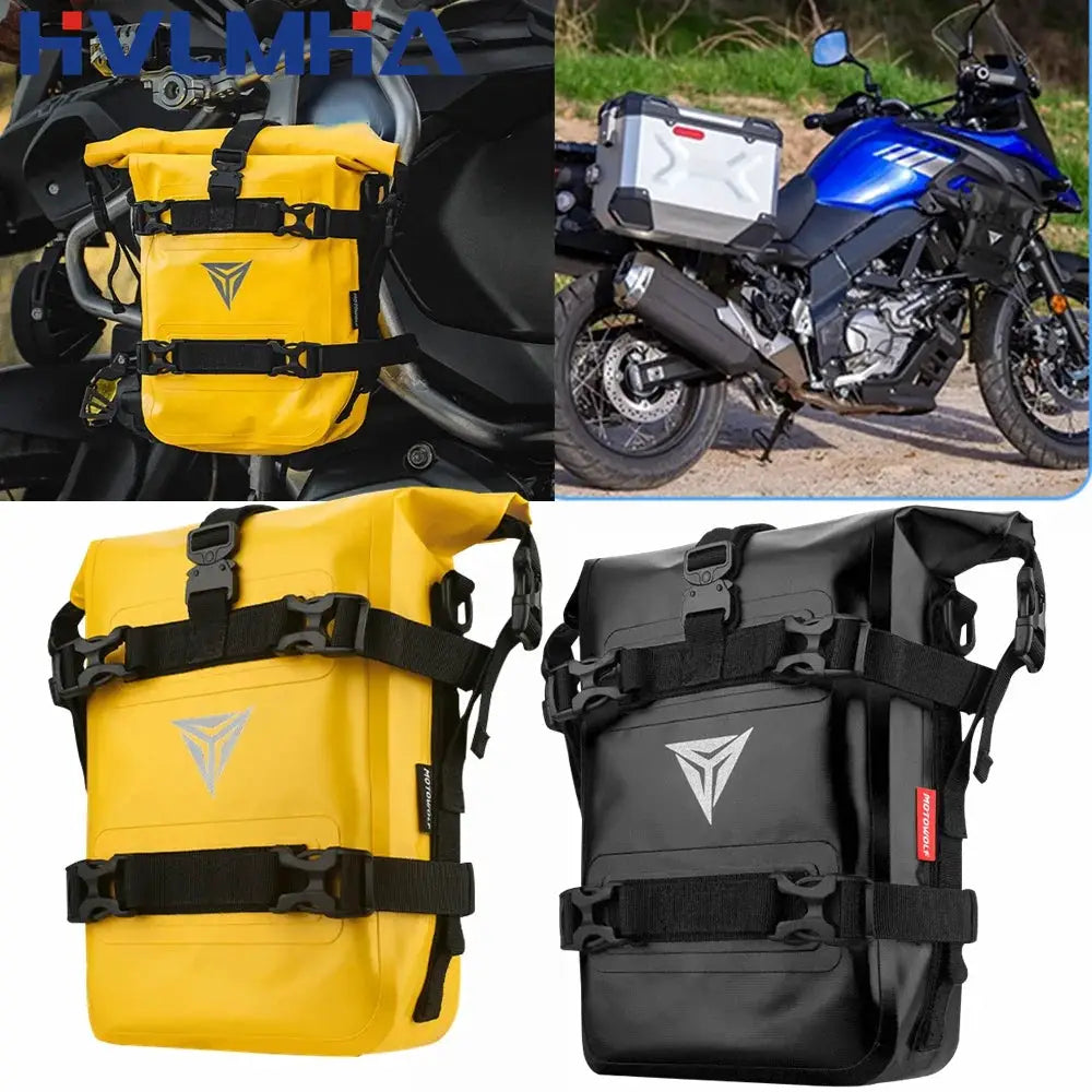 Universal Motorcycle Tool Bags Motorbike Crash Bar Bag Adventure Waterproof Moto Side Backpack Saddlebag 3 Color by InterCyprus Trading Ltd