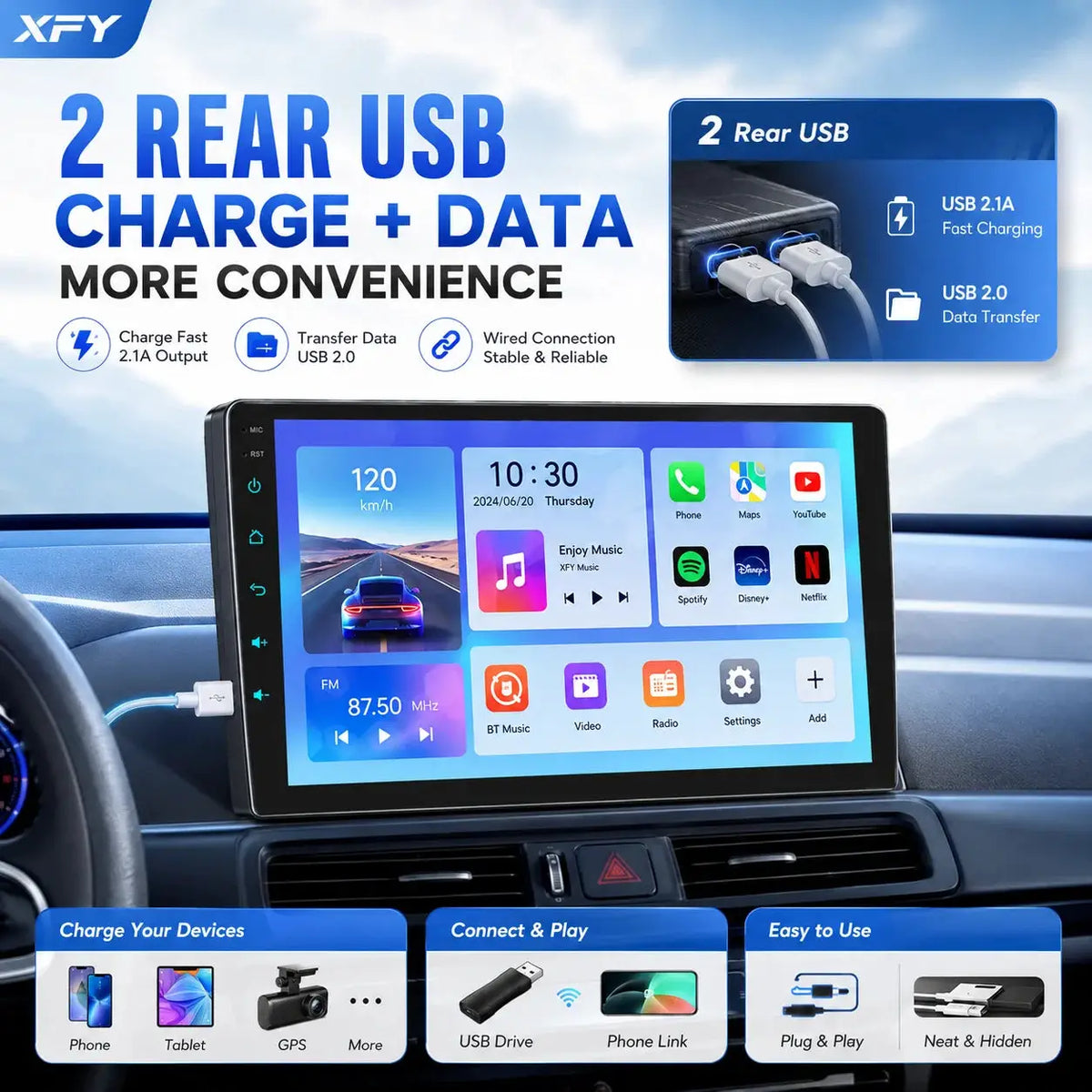 Android 15 Car Stereo 9 Inch Head Unit With QLED Screen, GPS by InterCyprus Trading Ltd