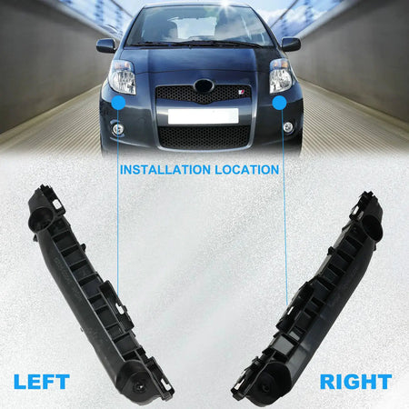 Left+Right Car Front Bumper Support Bracket Retainer For Toyota Yaris 2007 2008 2009 2010 2011 Left Right 5253552060 5253652050 by InterCyprus Trading Ltd