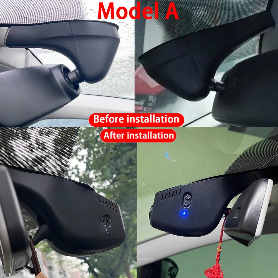 Dash Cam 4K Front and Rear With WiFi for Volkswagen Beetle Touran Taigun