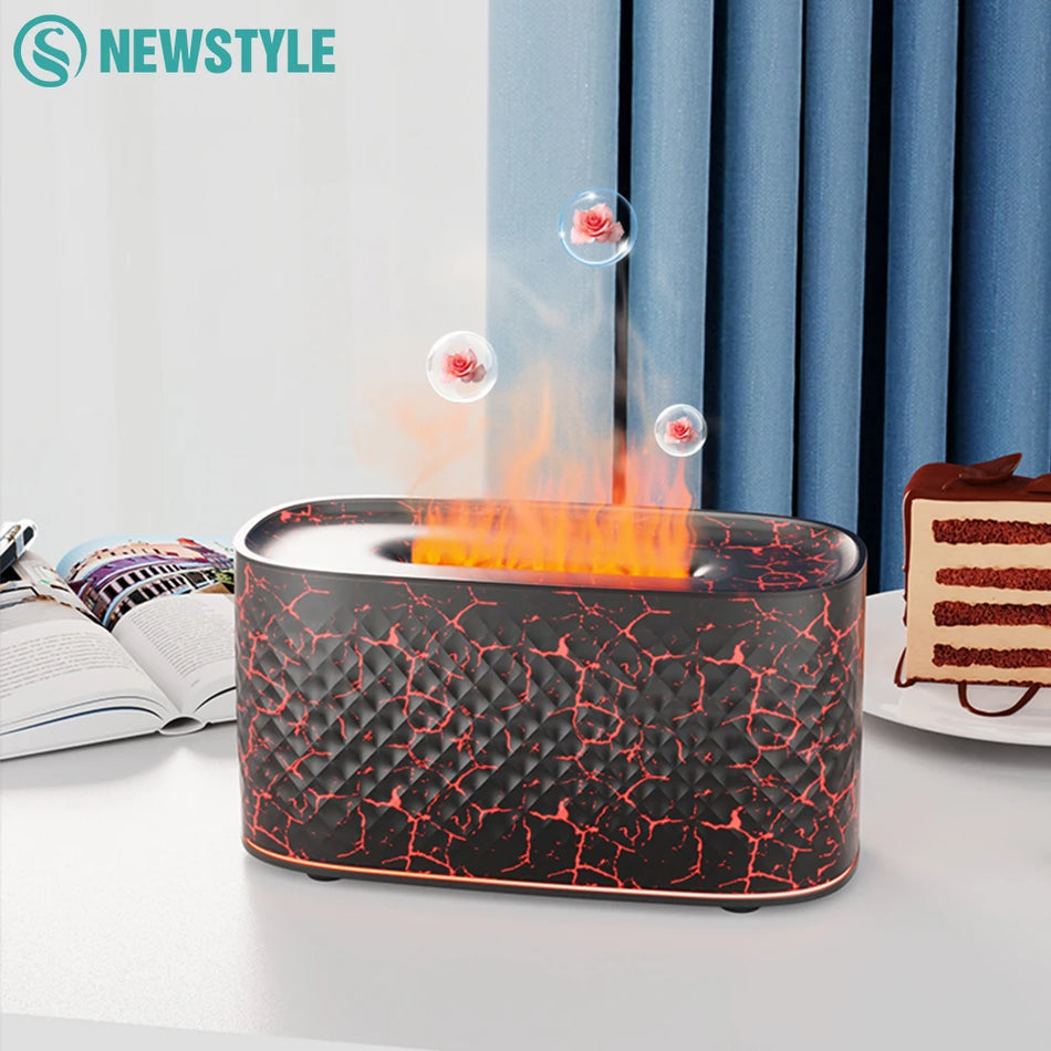 Mini Bunte Flammen Nachtlicht USB Luftbefeuchter Aromatherapie