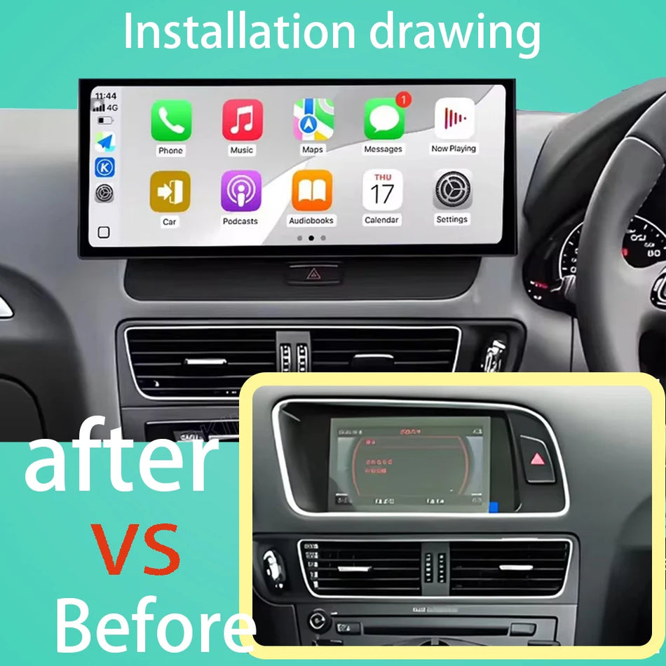 Radio de navigație GPS Android 16 pentru Audi Q5 2009-2017, player DVD auto wireless