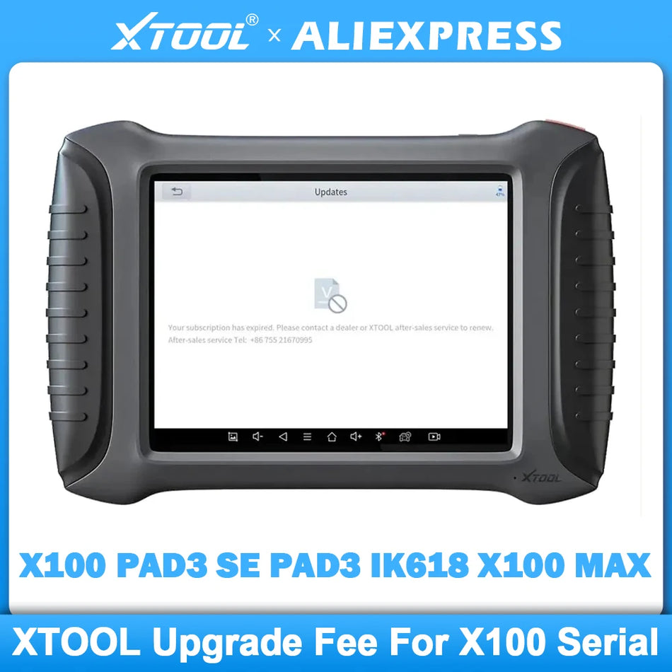 XTOOL Update-Lizenz für X100 PAD3, PAD3 SE, X100 MAX, IK618 - 1 Jahr
