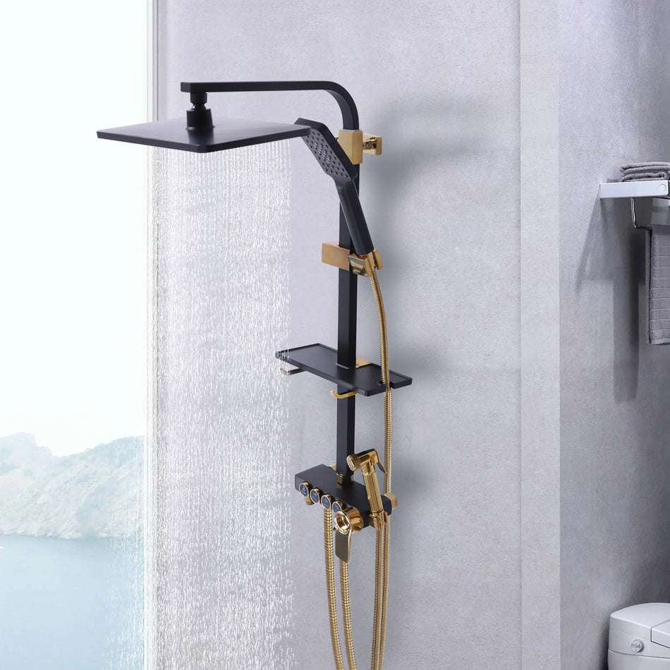 Zestaw prysznicowy do wanny z stałą temperaturą – Prysznic deszczowy