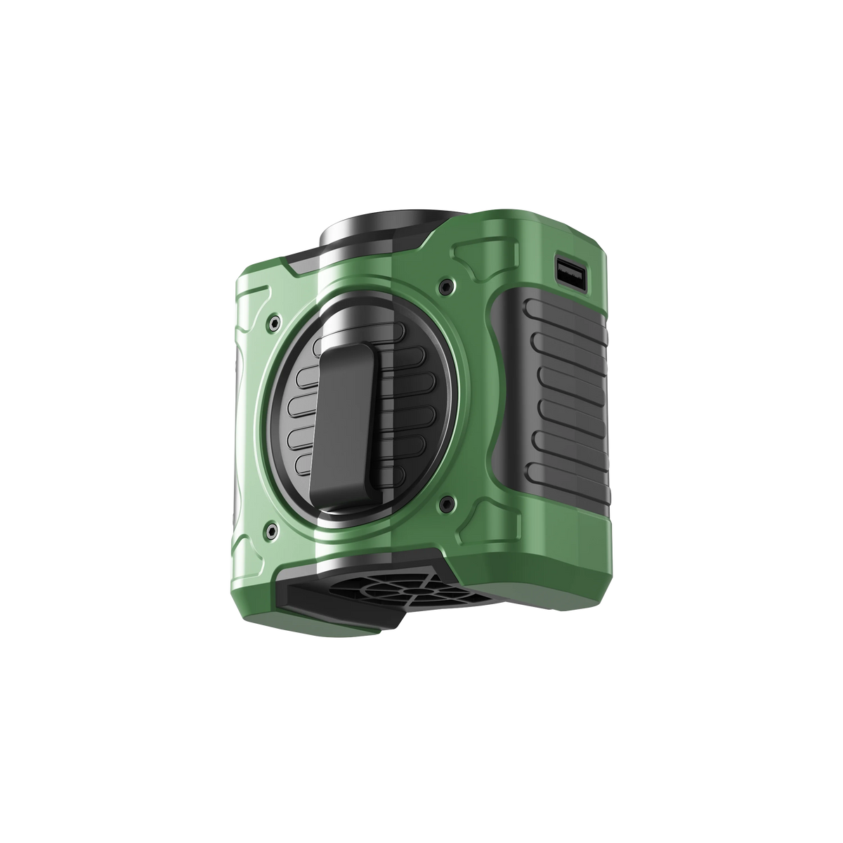 8000mAh Waist Clip Fan &ndash; 199 Wind Speeds with LED Lighting 8000mAh Green