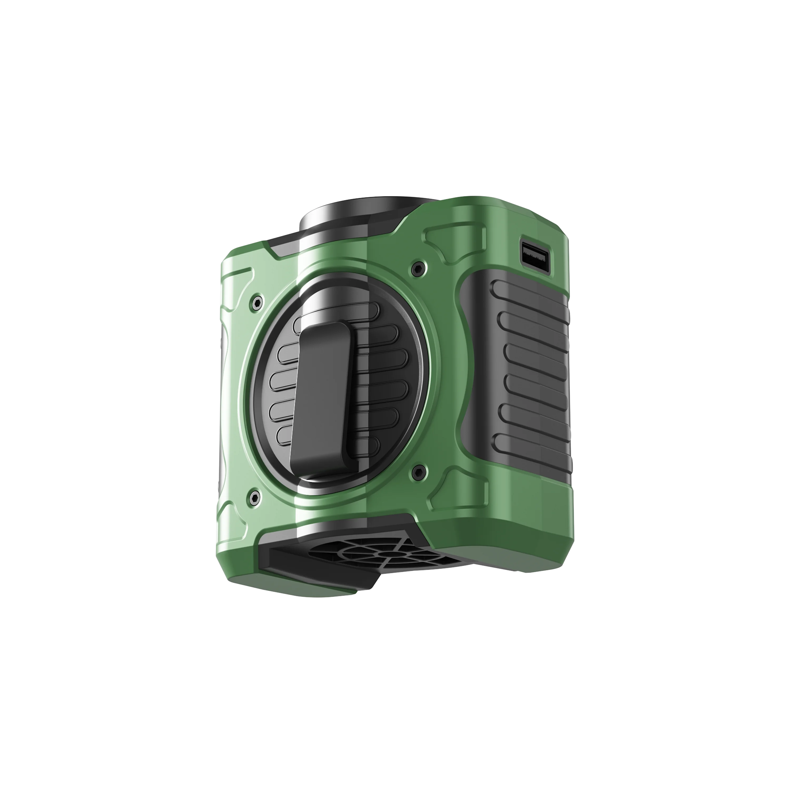 8000mAh Waist Clip Fan &ndash; 199 Wind Speeds with LED Lighting 8000mAh Green