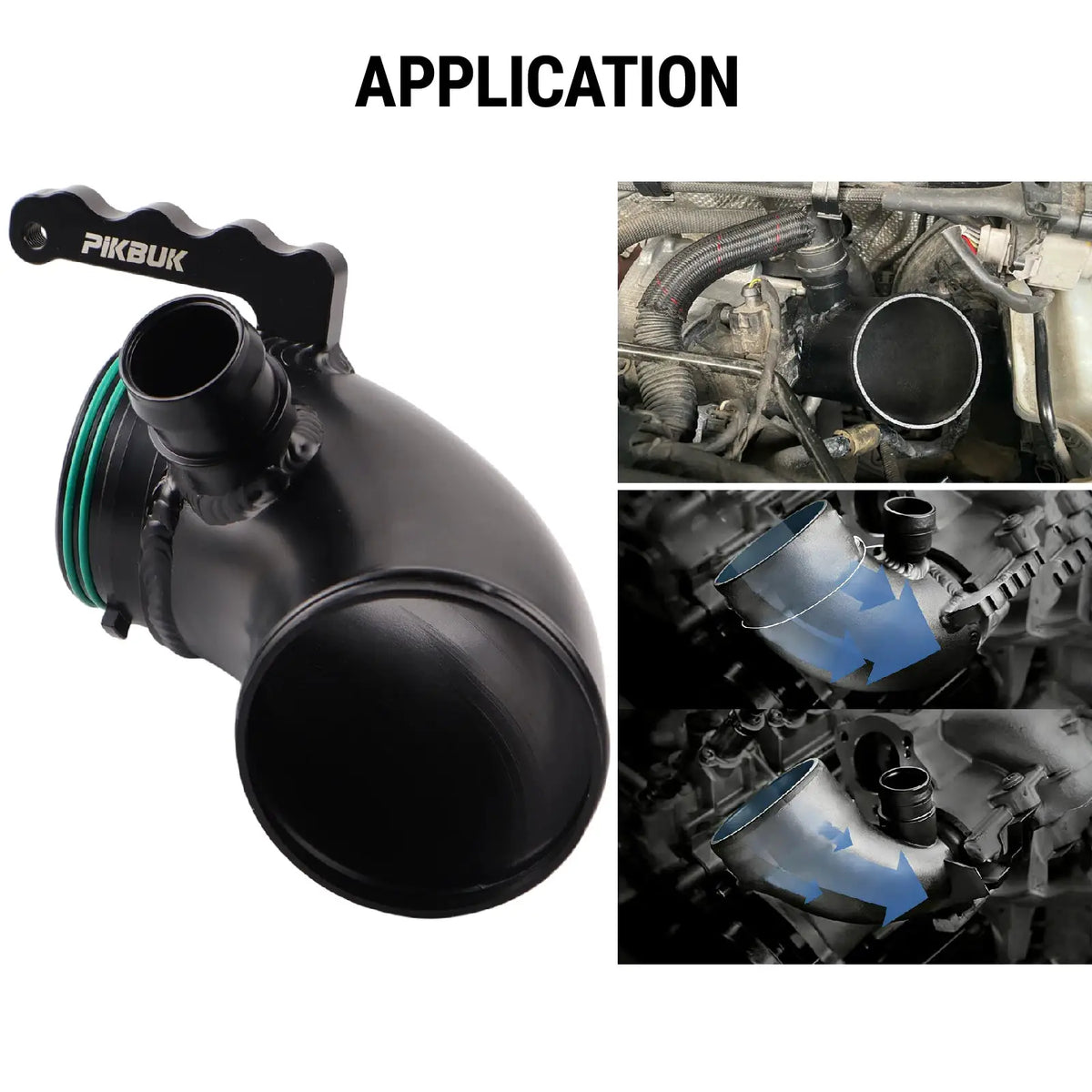 PIKBUK Turbo Inlet Upgrade Pipes Tubes Turbocharger Intake Hose for Golf 7/R Audi A3 8V S3 S1 TT Leon EA888 Gen3 1.8T 2.0T by InterCyprus Trading Ltd